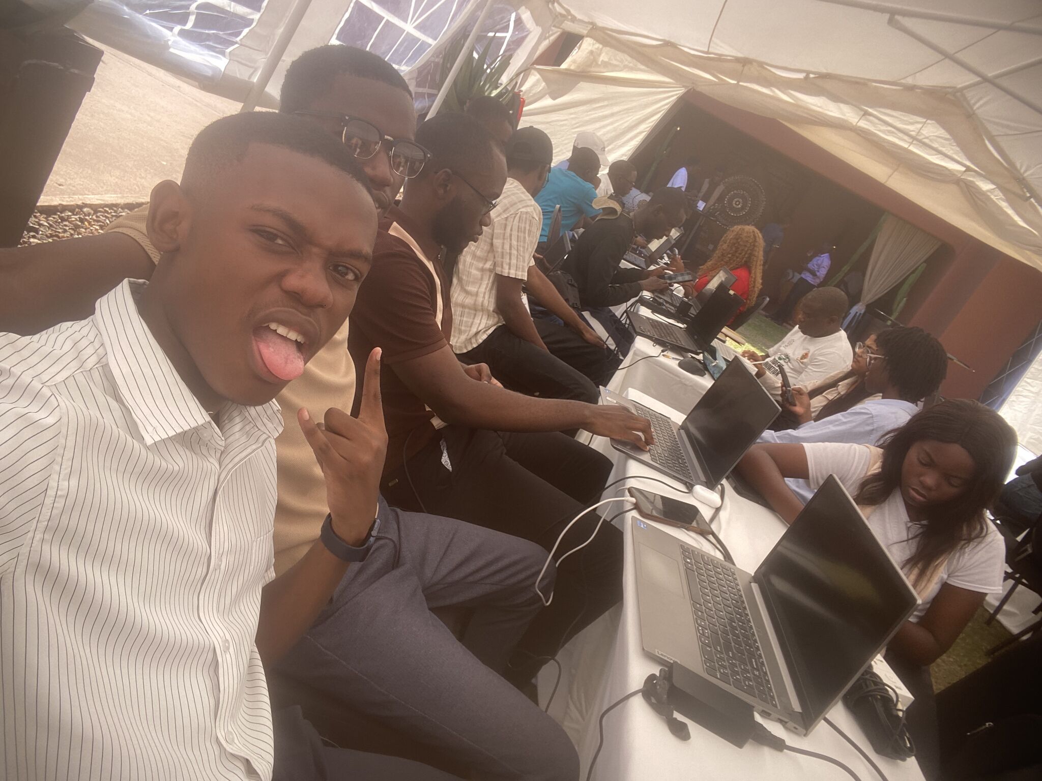 Hamusonde Muntanga at the ZAMREN Hackathon 2026